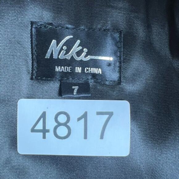 Niki Jacket Girls 7 Black Genuine Rabbit Fur Zip Up Mock Neck - Picture 13 of 13